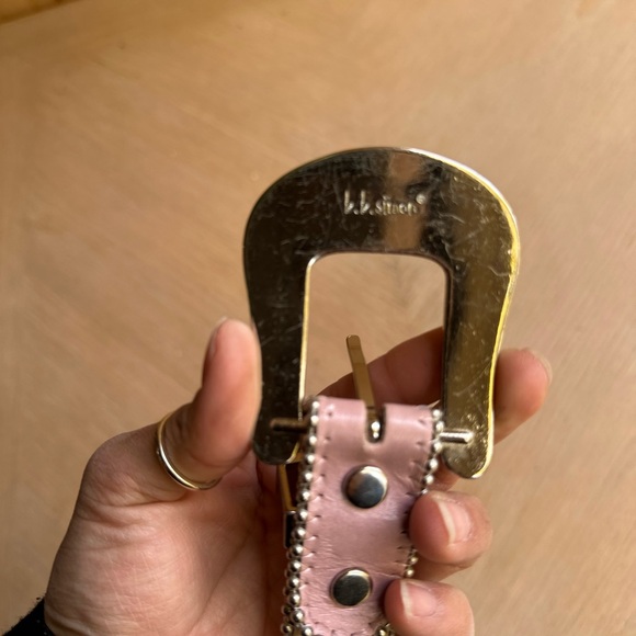 B.B. Simon Pink Crystal Embellished Belt - Picture 4 of 4